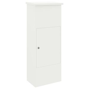vidaXL Paku nodo&scaron;anas kaste Balts 44,5 x 29 x 110,5 cm Tērauds