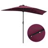 vidaXL Dārza parasols Bordo sarkans 294 x 150 x 223 cm