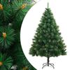 vidaXL mākslīgā Ziemassvētku egle ar statīvu, 150 cm