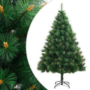 vidaXL mākslīgā Ziemassvētku egle ar statīvu, 150 cm