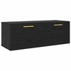 vidaXL Sienas skapis 100 x 36.5 x 35 cm Inženierijas koks Melns ozols