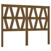 vidaXL gultas galvgalis, medus brūns, 126x4x100 cm, priedes masīvkoks