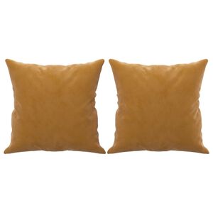 vidaXL dekoratīvi spilveni, 2 gab., brūni, 40x40 cm, samts