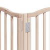 vidaXL suņu vārti ar durvīm, salokāmi, 15 paneļi, 750 cm, papeles koks