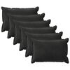 vidaXL Spilvenu pārvalks 6 pcs HOUTEN Melns 50 x 75 cm Samts