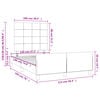 vidaXL gultas rāmis bez matrača gai&scaron;i pelēks 120x190 cm samts
