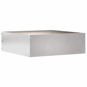 vidaXL Zāliena Apmale 40 x 40 x 13 cm Nerūsējo&scaron;s tērauds Sudraba