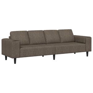 vidaXL viesistabas dīvāns Tum&scaron;i pelēks 250 x 77 x 76 cm