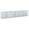 vidaXL Gabions pacelta gulta 2 gab. 300 x 50 x 60 cm Cinkota tērauda