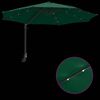vidaXL Dārza parasols Zaļš un melns 248 x 248 x 148 cm