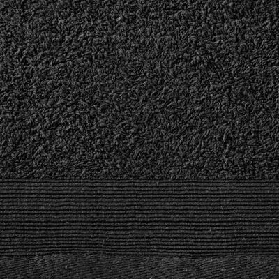vidaXL roku dvieļi, 2 gab., kokvilna, 50x100 cm, 450 gsm, melni