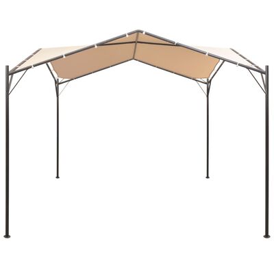 vidaXL dārza nojume, telts, 3x3 m, tērauds, bēša