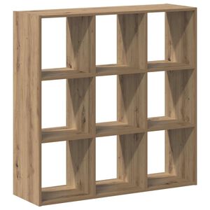 vidaXL grāmatplaukts, koka krāsa, 102x32x102 cm, inženierijas koks