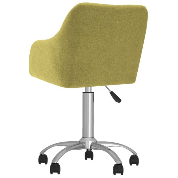 vidaXL biroja krēsls, zaļ&scaron; audums