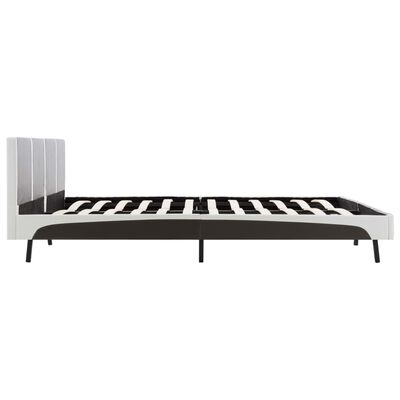 vidaXL gulta ar atmiņas efekta matraci, mākslīgā āda, 180x200 cm