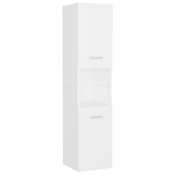 vidaXL vannasistabas mēbeļu komplekts, balts, inženierijas koks