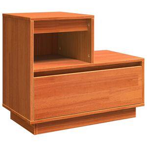 vidaXL Nakts skapītis Vaks brūns 60 x 34 x 51 cm Inženierijas koks