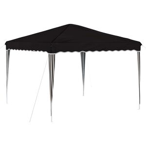 vidaXL Pop-up svinību teltis Melna 288 x 288 x 245 cm Oksforda audums