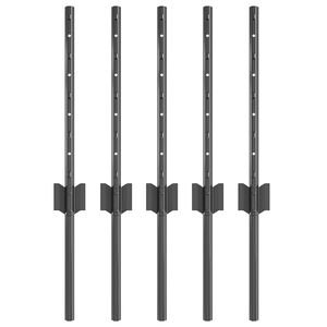 vidaXL Iegultais žogs 5 gab. Pelēka 80 cm