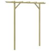 vidaXL dārza pergola, 205x40x203 cm, koks