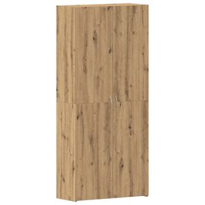 vidaXL Apavu skapis 80 x 35.5 x 180 cm Inženierijas koks Brūna