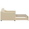 vidaXL izvelkams dīvāns, krēmkrāsas, 80x200 cm, audums