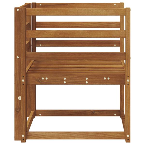 vidaXL Āra dīvāns Cietā akācijas koks Dabiska