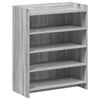 vidaXL Apavu skapis Pelēks Sonoma 73,5 x 36 x 92 cm Inženierijas koks