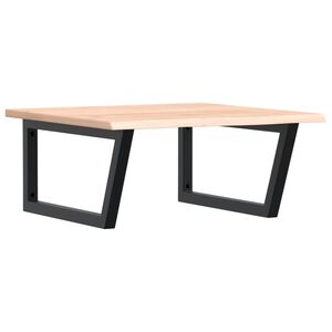 vidaXL izlietnes plaukts, stiprināms pie sienas, tērauds, ozola koks