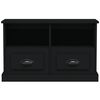 vidaXL TV skapītis, 80x35x50 cm, inženierijas koks, melns