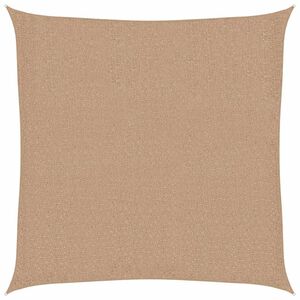 vidaXL saulessargs, 160 g/m&sup2;, pelēkbrūns, 3x3 m, HDPE