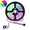 vidaXL LED stripa 12 gab. Melna un caurredzama Vara un plastmasa