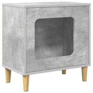 vidaXL Kaķu māja Betons 51 x 30 x 52 cm Inženierijas koks