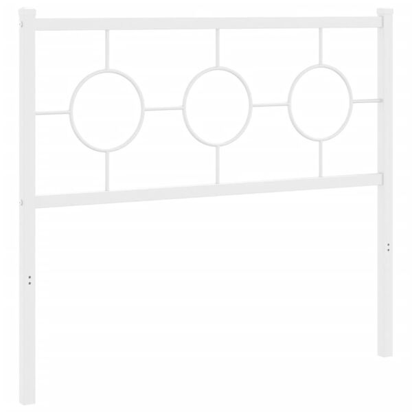 vidaXL gultas galvgalis, balts, 100 cm