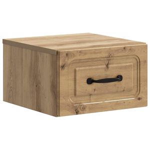 vidaXL Sienā stiprināms nakts skapis Artisan Ozols 34,5 x 33 x 20 cm