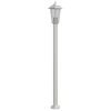 vidaXL āra zemes lampa, sudrabaina, 120 cm, nerūsējo&scaron;s tērauds