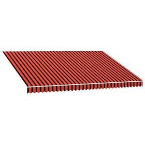 vidaXL markīzes jumts, oranžs ar brūnu, 4,5x3 m
