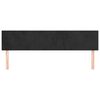 vidaXL gultas galvgaļi, melni, 160x5x78/88 cm, samts