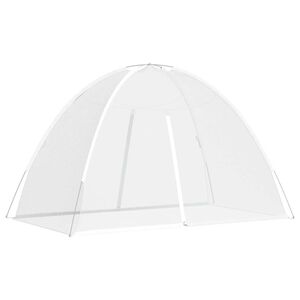 vidaXL insektu tīkls Mongolia ar durvīm 220, balts, 200x120x130 cm