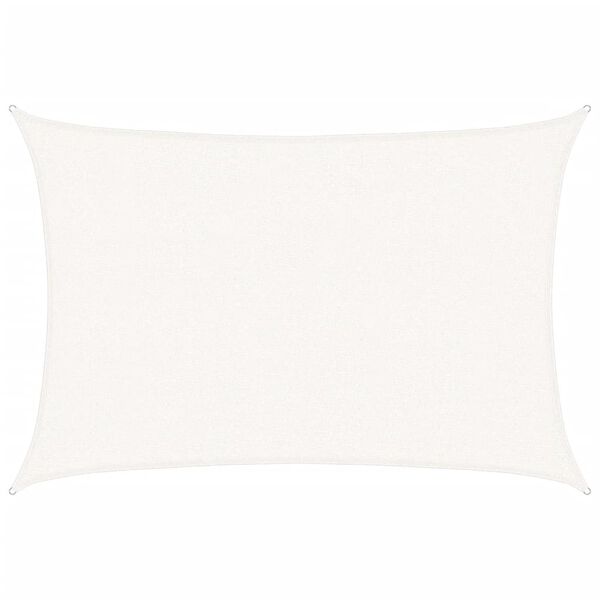 vidaXL saulessargs, 160 g/m&sup2;, balts, 2,5x3,5 m, HDPE