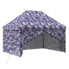 vidaXL Pop-up paviljons ar 4 sienām 2,9 x 4,3 m Zila kamuflāža