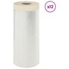 vidaXL Putekļu plēve ar līmējo&scaron;o lentu 12 pcs 110 x 3300 cm HDPE