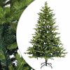 vidaXL Mākslīgā Saliekamā Ziemassvētku Egle 150 cm 150 LED Silti balts