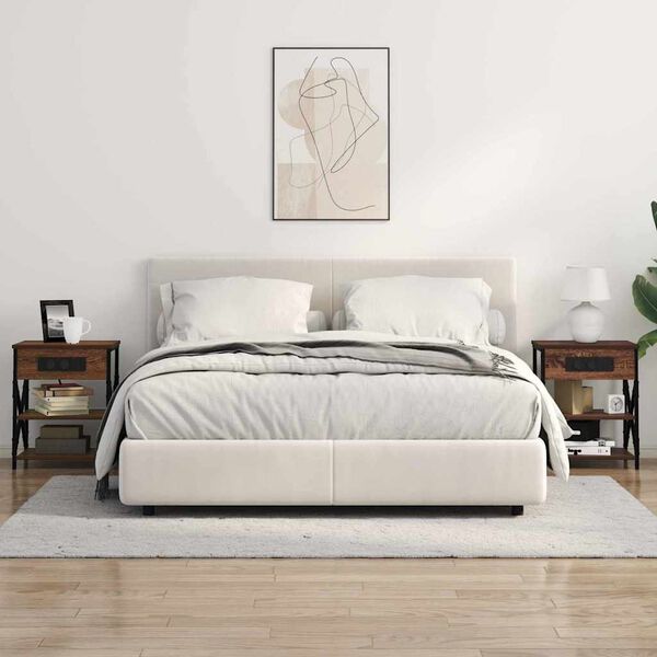 vidaXL Nakts skapītis Brūns ozols 41 x 31 x 51 cm Inženierijas koks