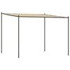 vidaXL nojume, bē&scaron;a, 3x3 m, 180 g/m&sup2;, audums un tērauds