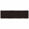 vidaXL galda virsma, tum&scaron;i brūna, 140x40x(2-4) cm, ozola masīvkoks