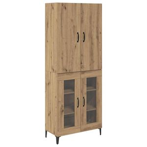 vidaXL Augstais skapītis Artisānā ozols 69,5 x 34 x 180 cm