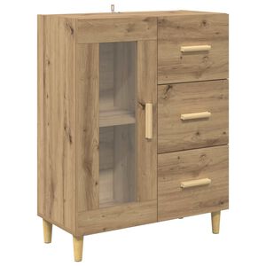 vidaXL Puse Artisānā ozols 69,5 x 34 x 90 cm Inženierijas koks