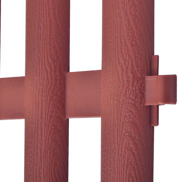 vidaXL zāliena sadalītāji, 17 gab., 10 m, brūni