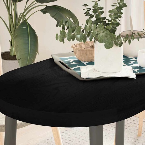 vidaXL galda virsma, tum&scaron;i brūna, 100x50x4 cm, ozola masīvkoks, ovāls